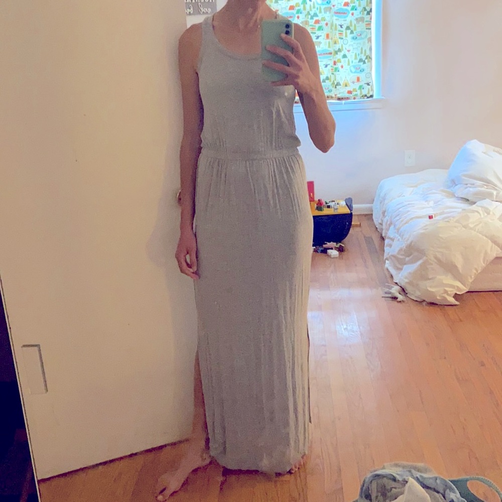 J. Crew maxi dress grey